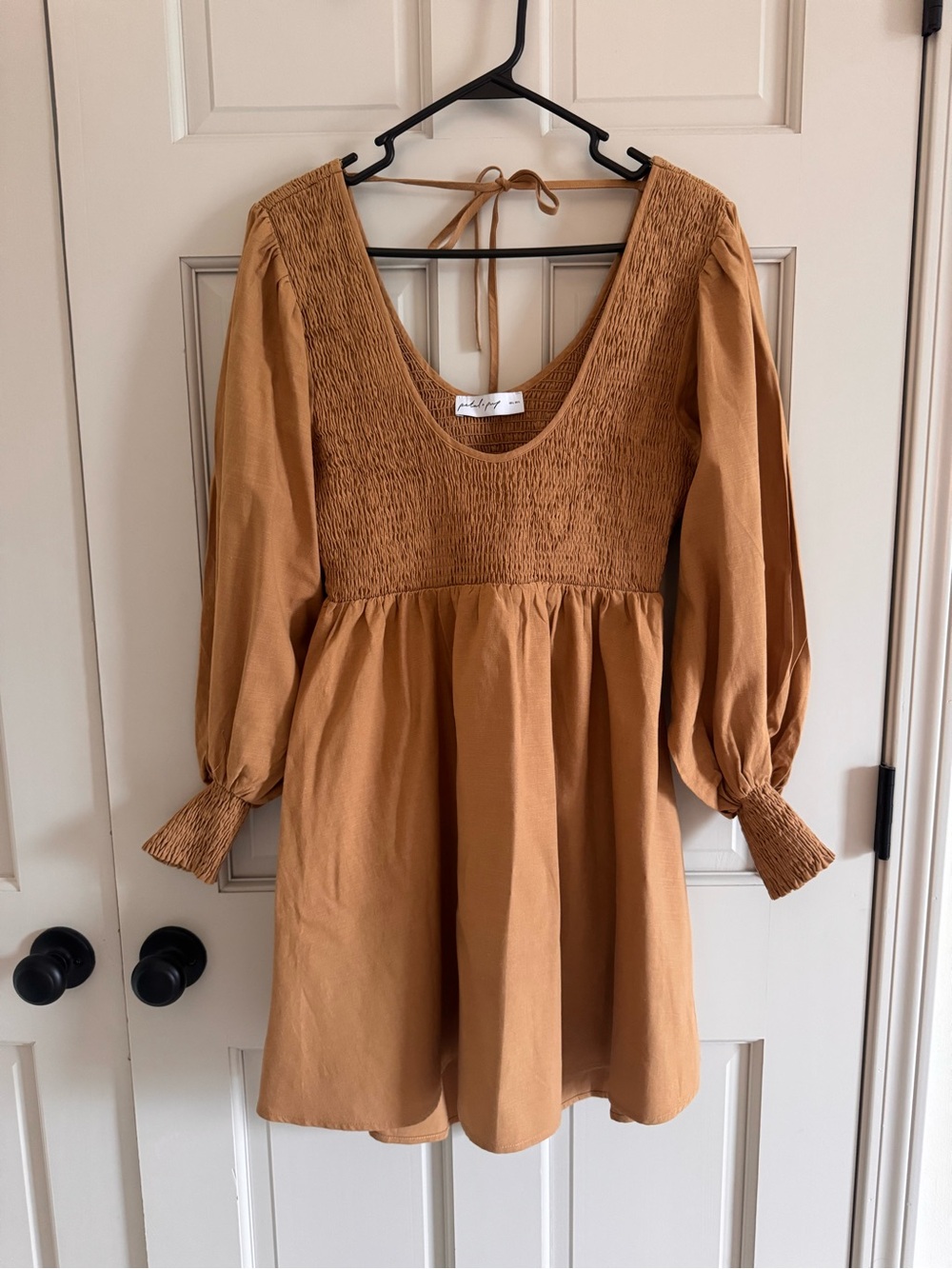 Petal & Pup smocked open back dress L